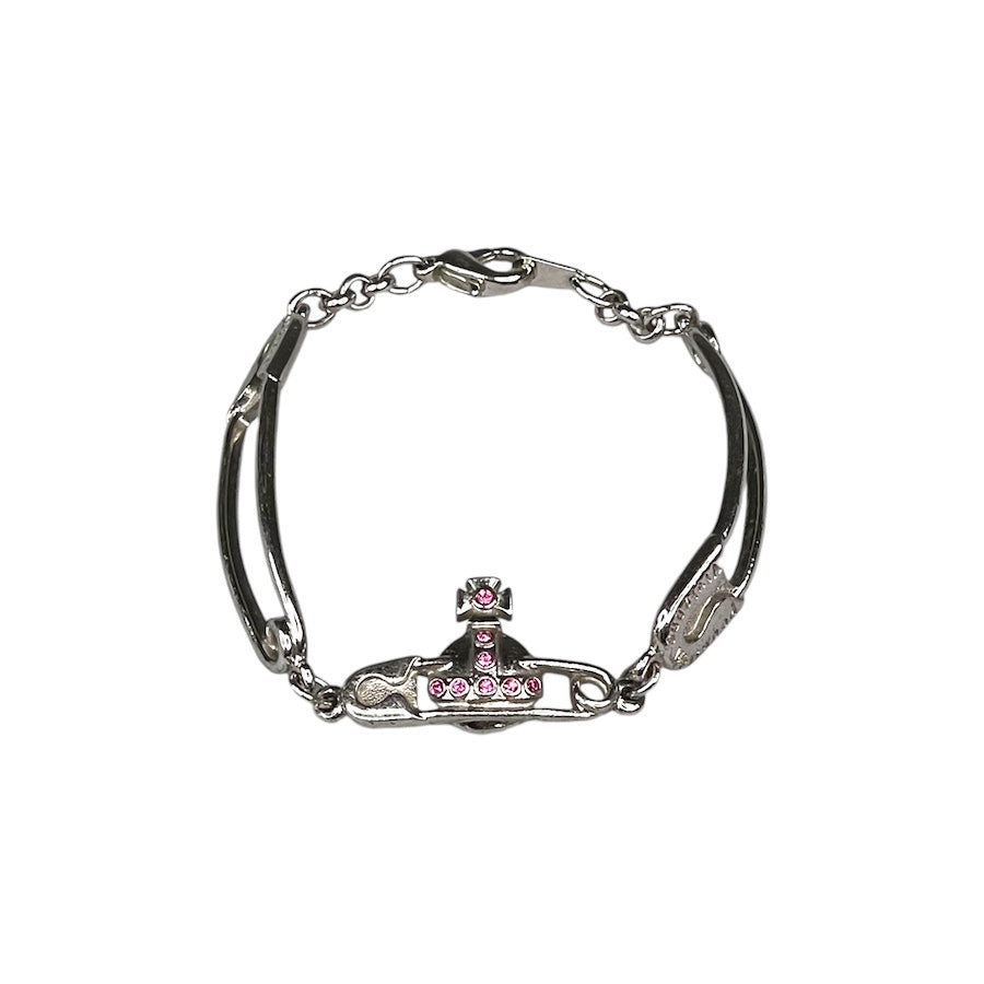 VIVIENNE WESTWOOD SAFETY PIN SILVER BRACELET