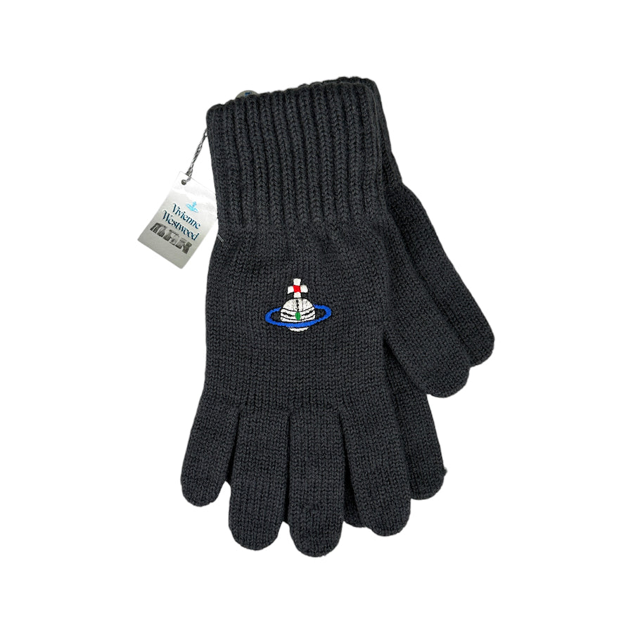 (BRAND NEW) VIVIENNE WESTWOOD MAN ORB GLOVES - GREY