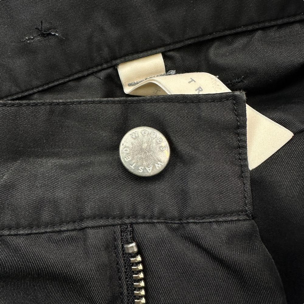 (S) SHINYA KOZUKA HI BAGGY PANTS - BLACK