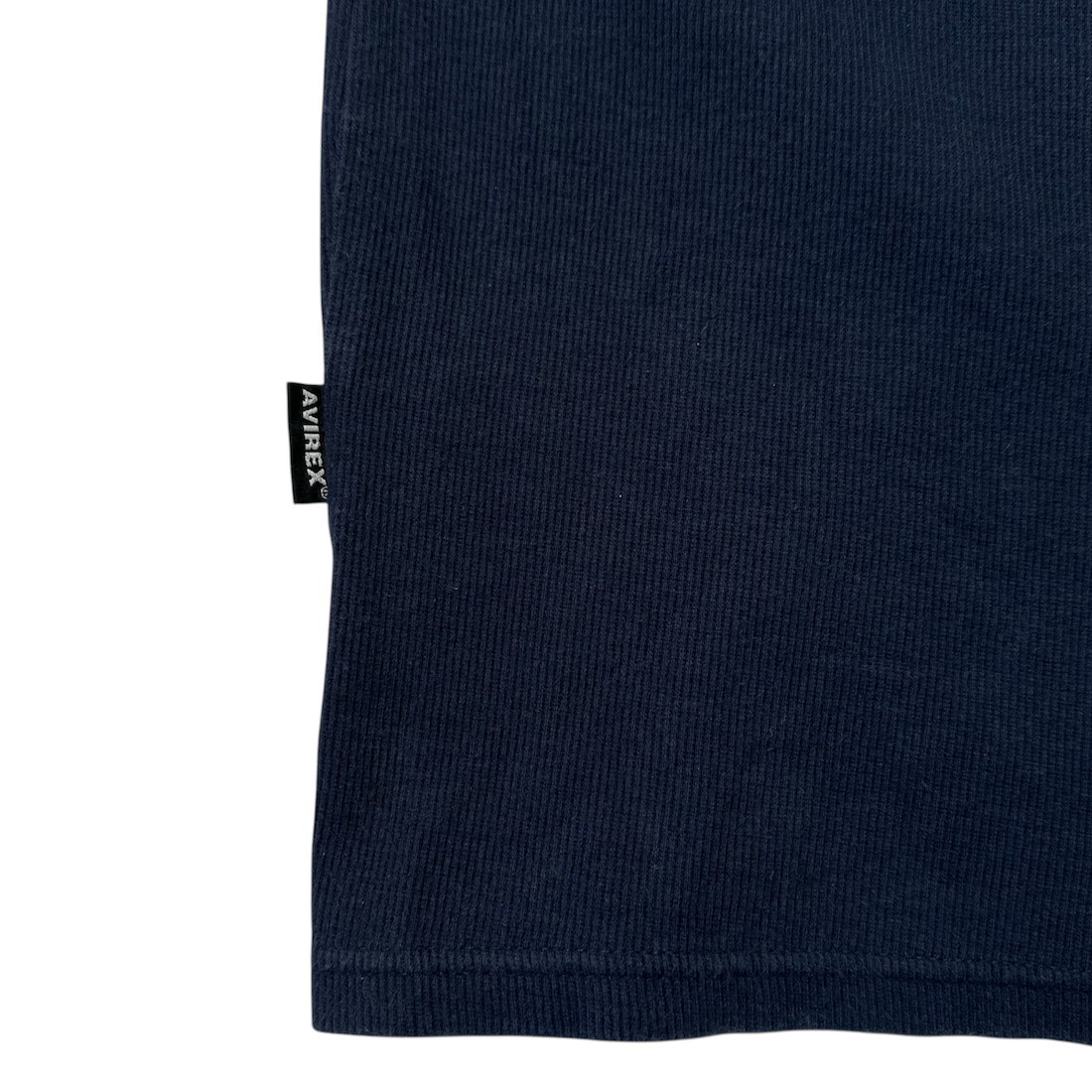 (XL) AVIREX HENLEY T-SHIRT - NAVY