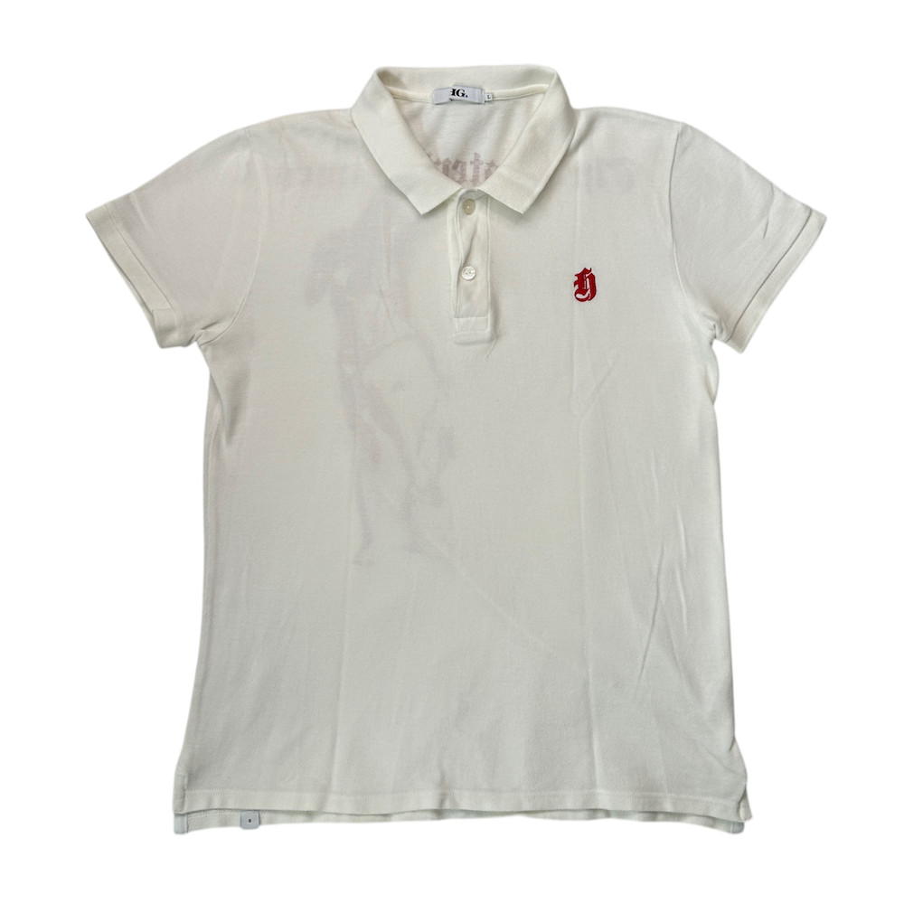 (L) HYSTERIC GLAMOUR "THE HYSTERIC TIMES" POLO SHIRT