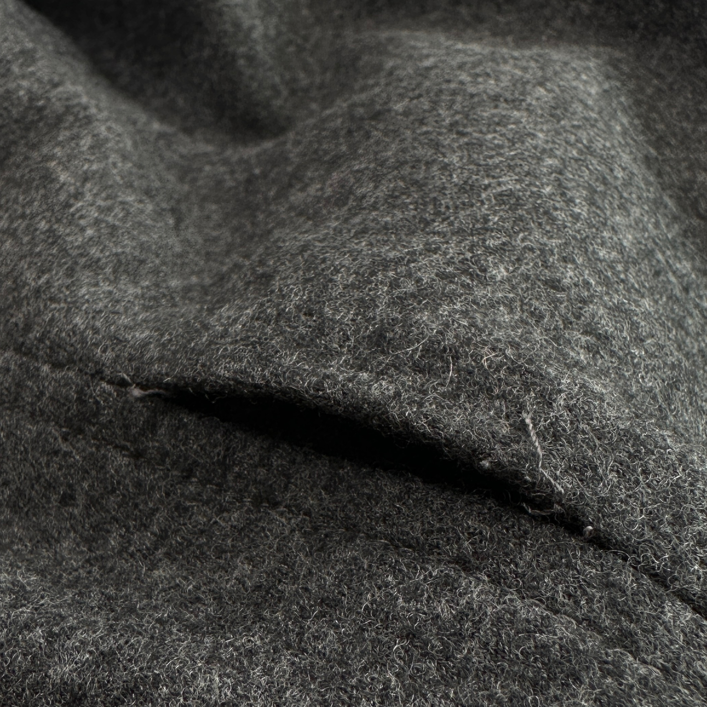 HELMUT LANG WOOL ASYMMETRICAL ZIP CARDIGAN JACKET - GREY