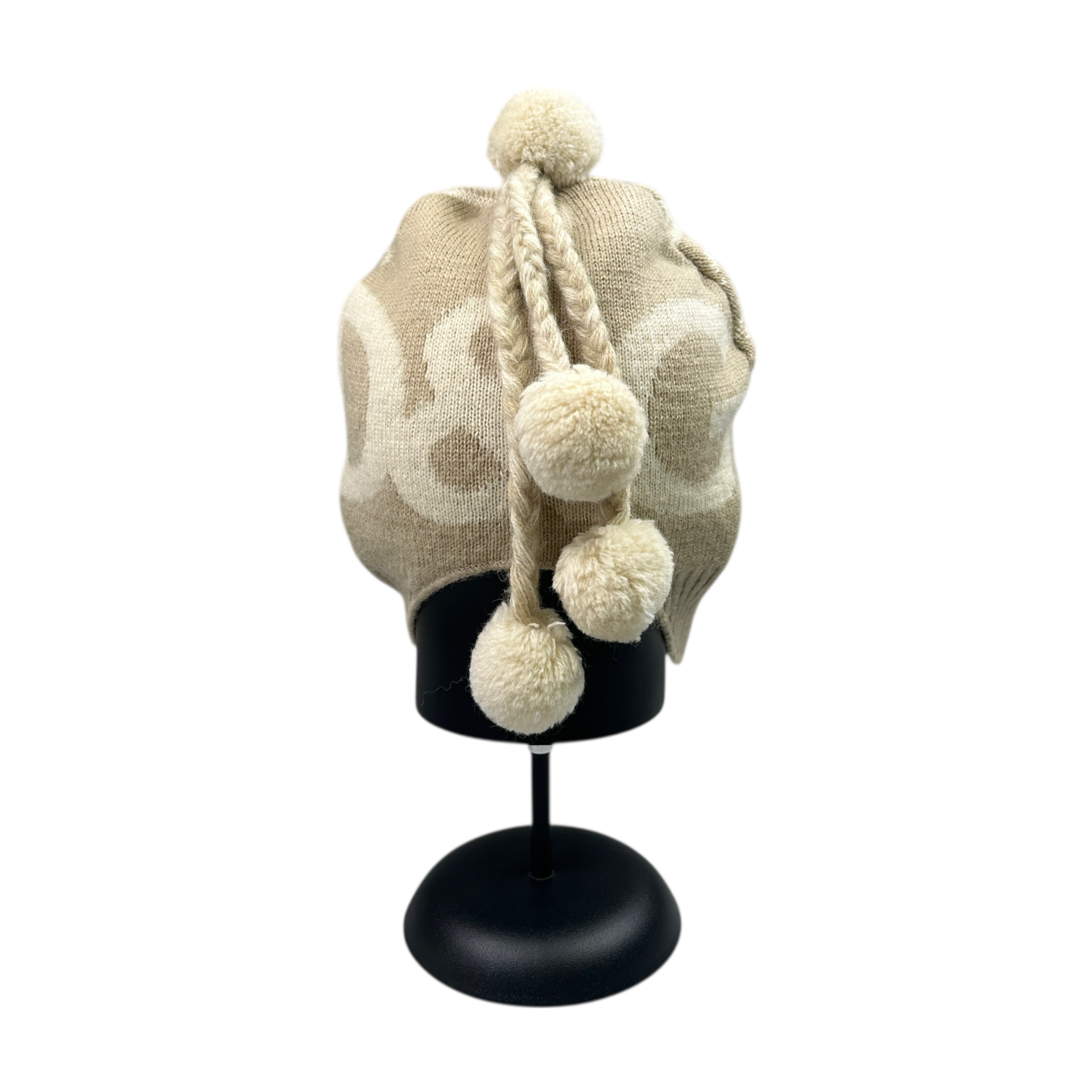 DOLCE & GABBANA WOOL-BLEND TASSLE BEANIE