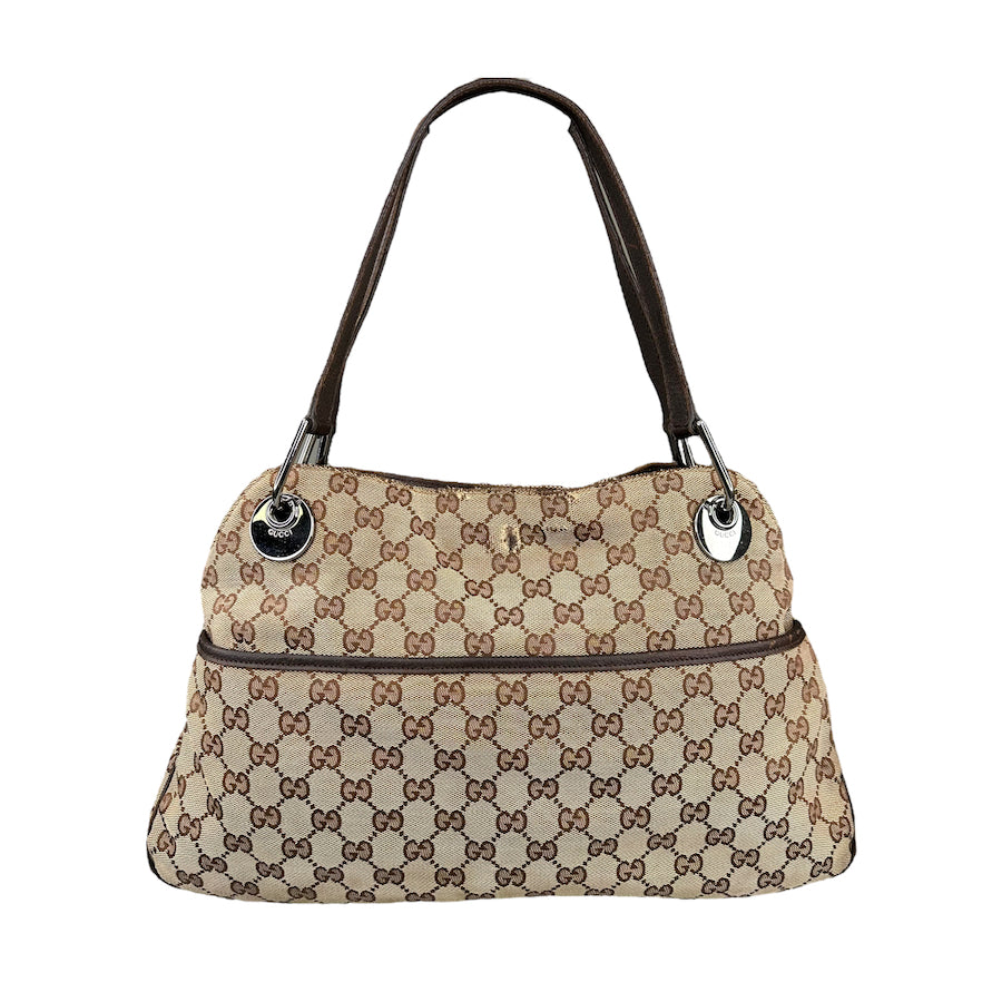 GUCCI GG CANVAS SHOULDER BAG