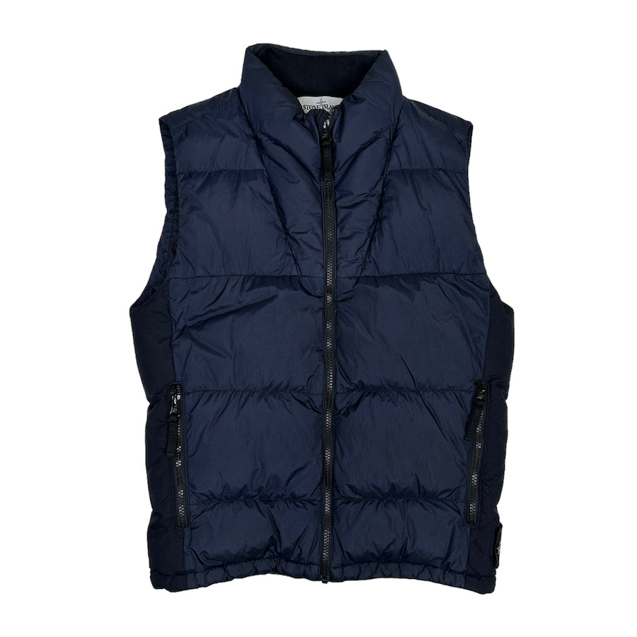 STONE ISLAND AW13 CRINKLE REPS NY DOWN VEST - NAVY