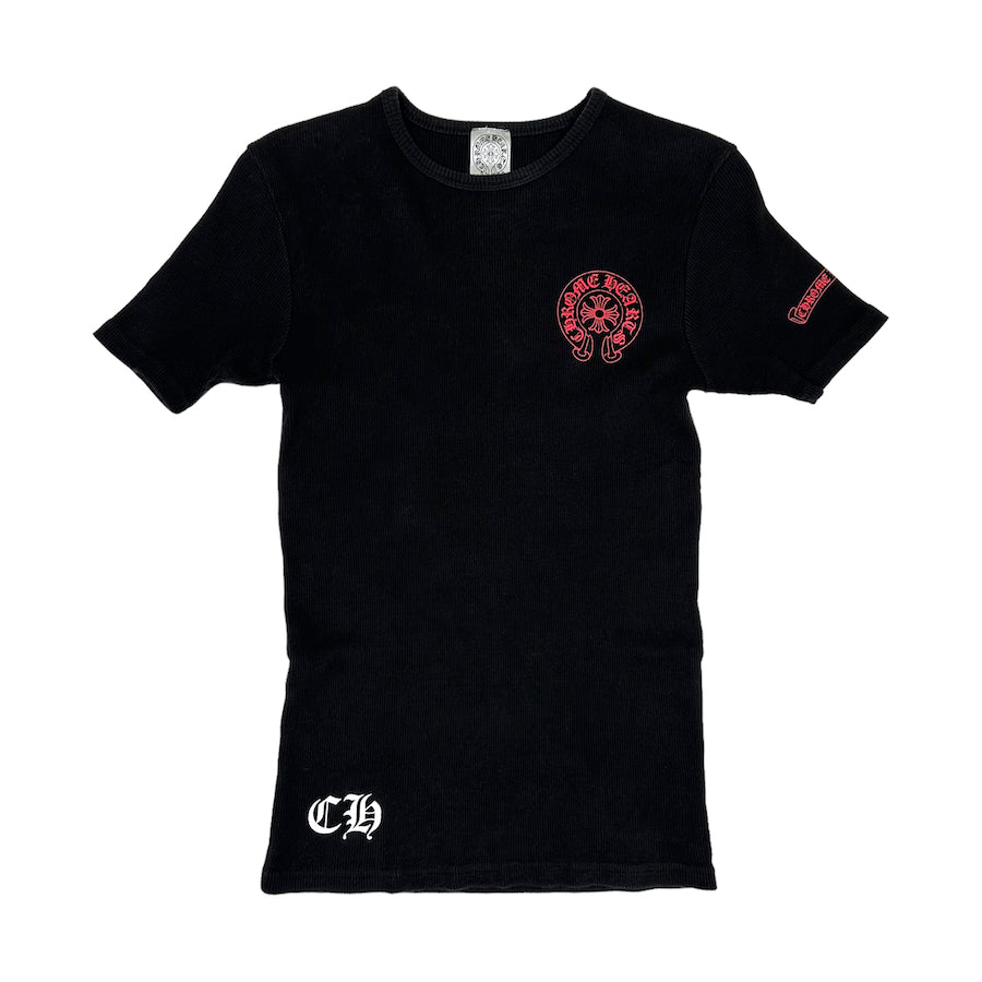 CHROME HEARTS WAFFLE BACKPRINT TOP