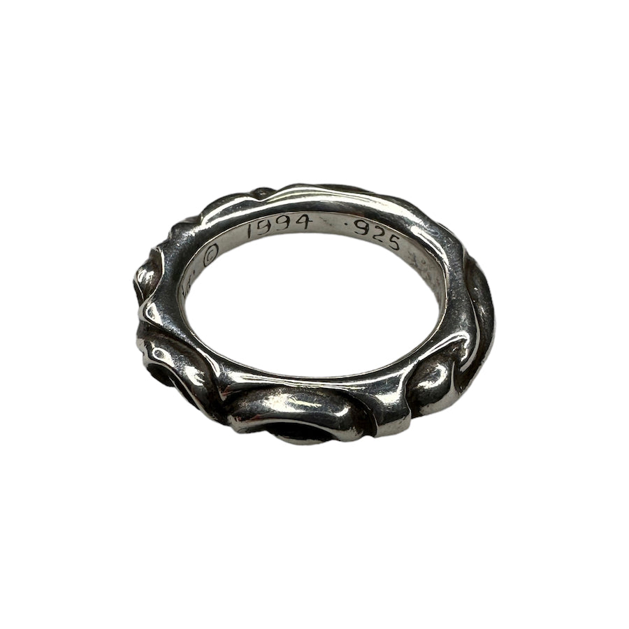 CHROME HEARTS SCROLL BAND RING - 925 STERLING SILVER