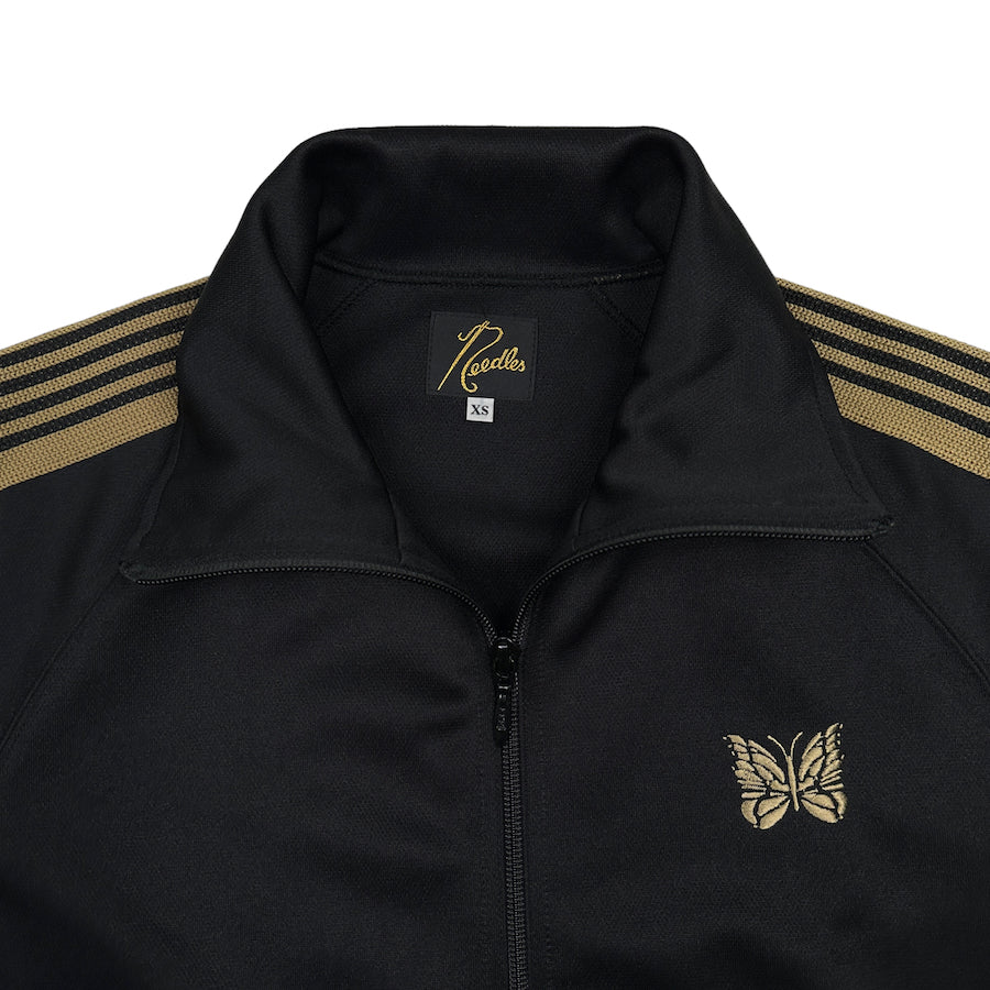 NEEDLES TRACK JACKET - BLACK / GOLD