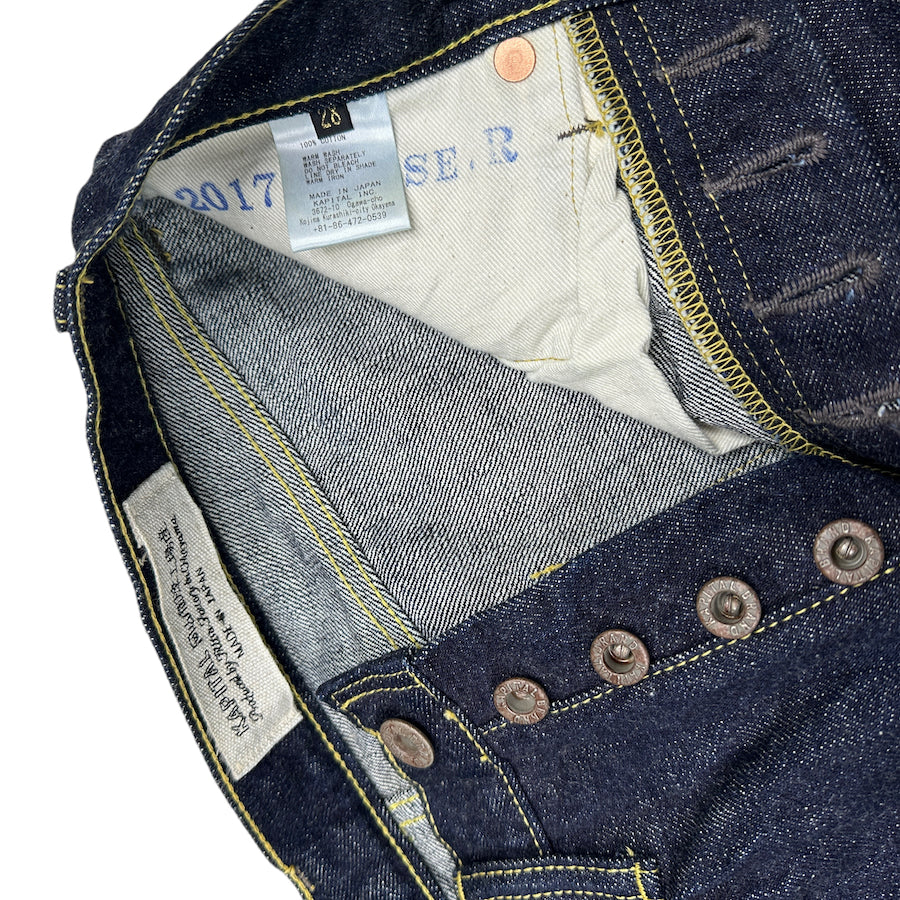 KAPITAL STRAIGHT CUT SELVEDGE DENIM