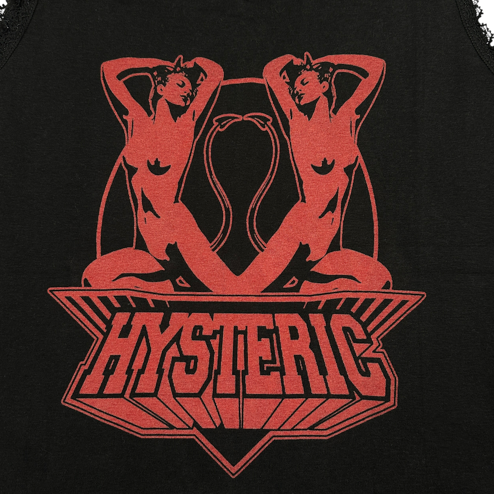 HYSTERIC GLAMOUR TANK TOP - BLACK/RED – Top Floor Gallery HYSTERIC GLAMOUR TANK TOP - BLACK/RED – Top Floor Gallery