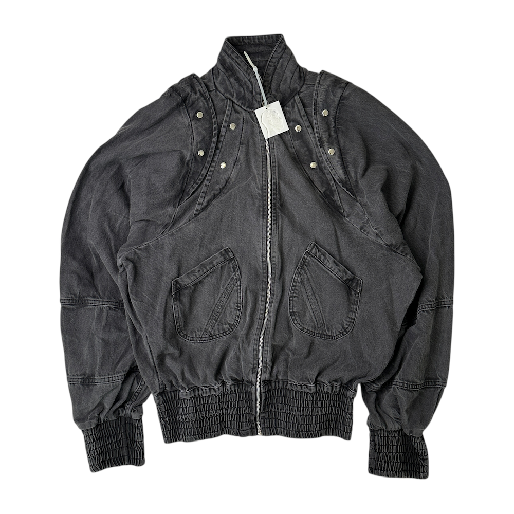 KYONJIR ARMOR BOMBER JACKET - GREY