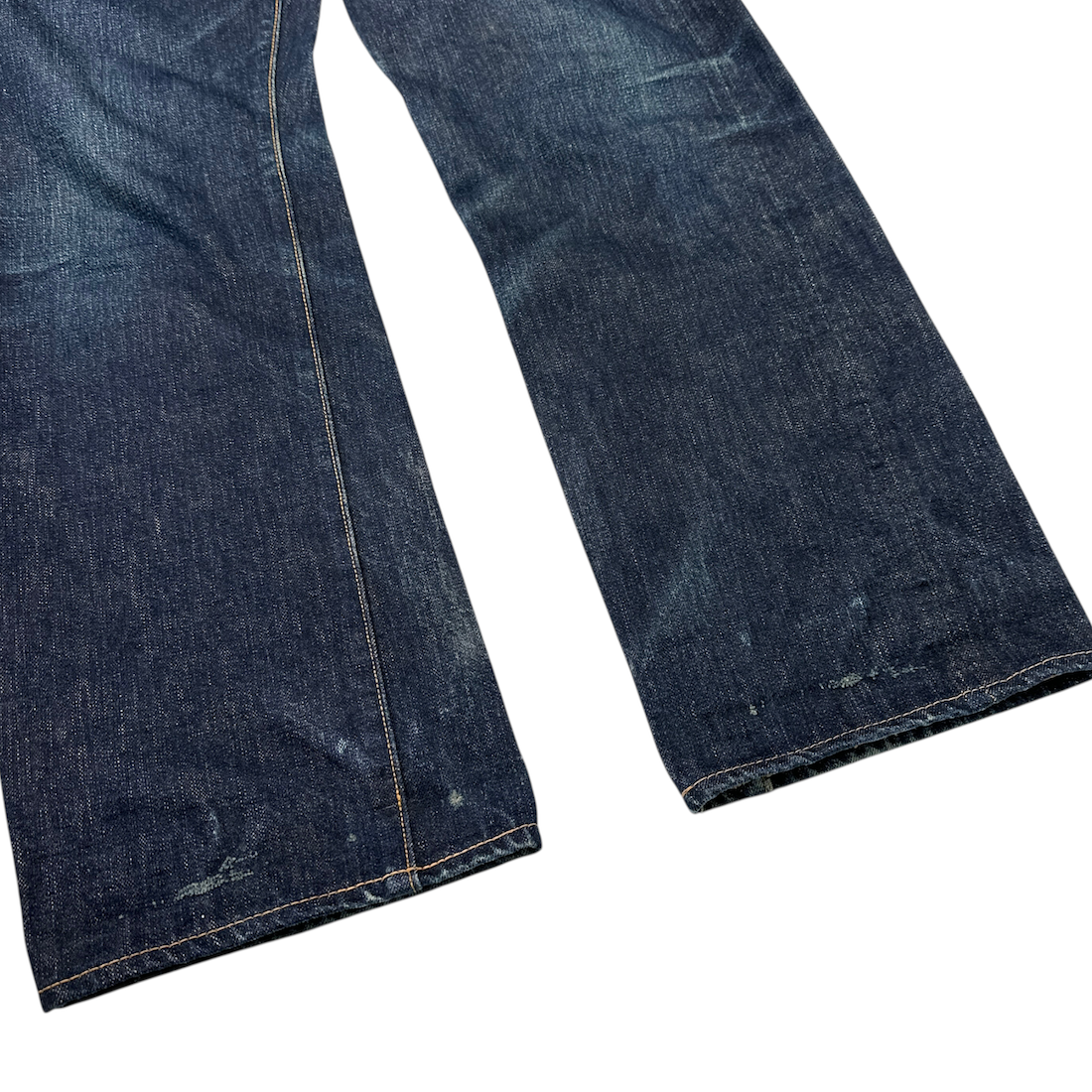 (29) KAPITAL BACK CINCH SELVEDGE DENIM