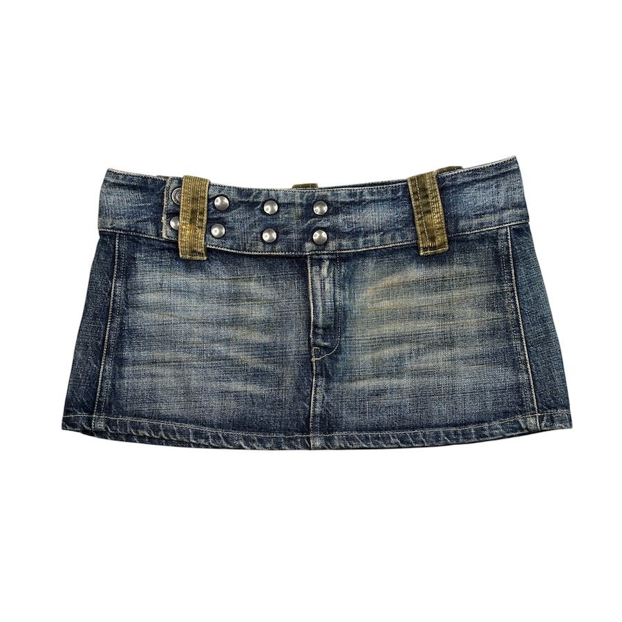 (26) DIESEL MINI DENIM / CORDUROY SKIRT
