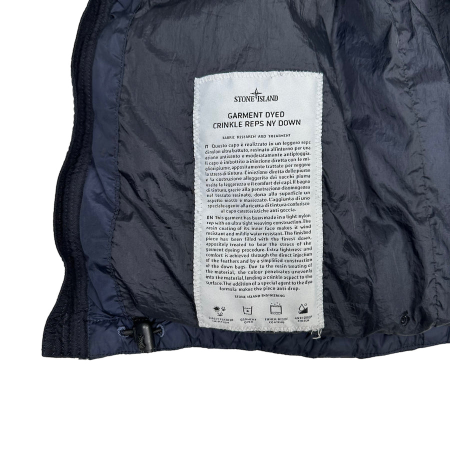 STONE ISLAND AW13 CRINKLE REPS NY DOWN VEST - NAVY