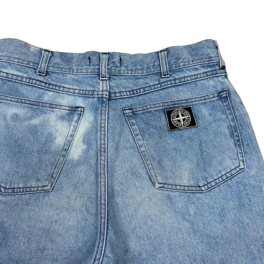 STONE ISLAND 1980S COMPASS PATCH JEANS