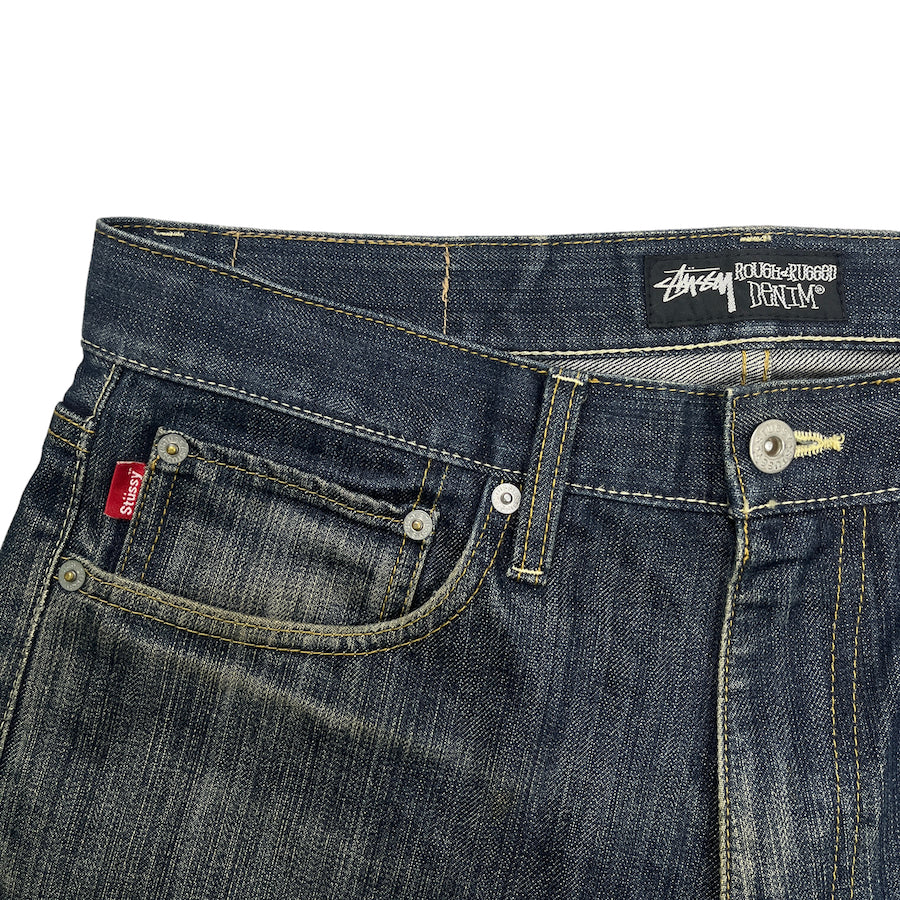 (32) STUSSY ROUGH AND RUGGED JEANS