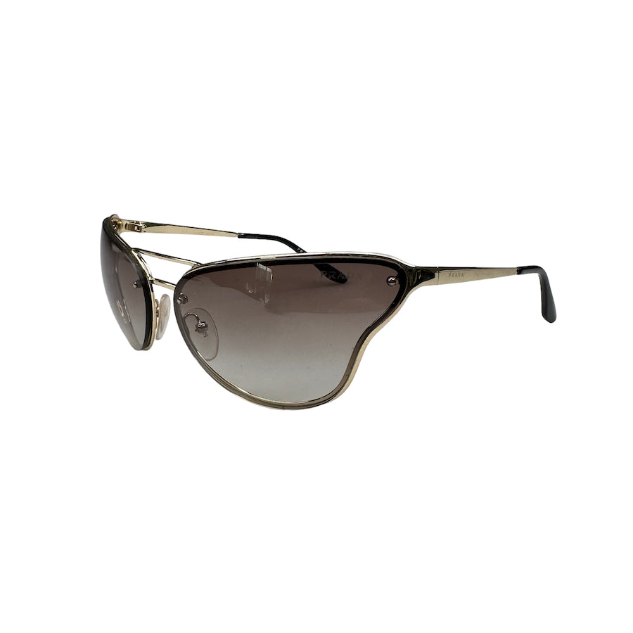 PRADA 74V BUTTERFLY GOLD FRAME SUNGLASSES