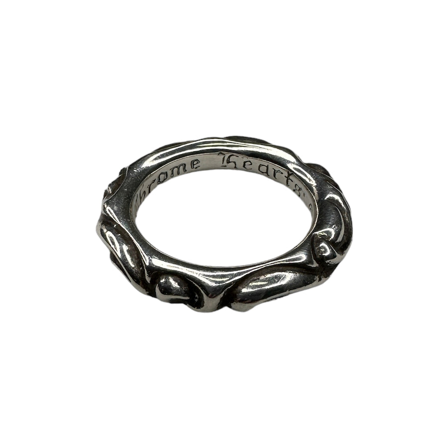 CHROME HEARTS SCROLL BAND RING - 925 STERLING SILVER