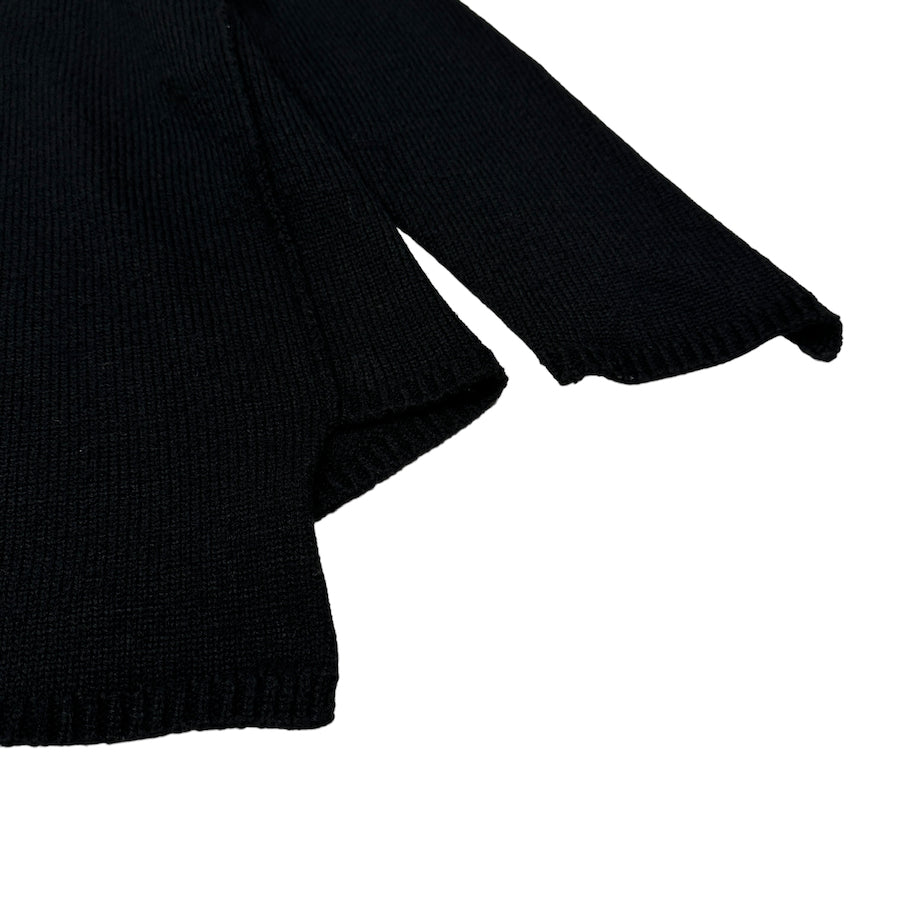 COMME DES GARCONS SHIRT ASYMMETRICAL KNIT - BLACK