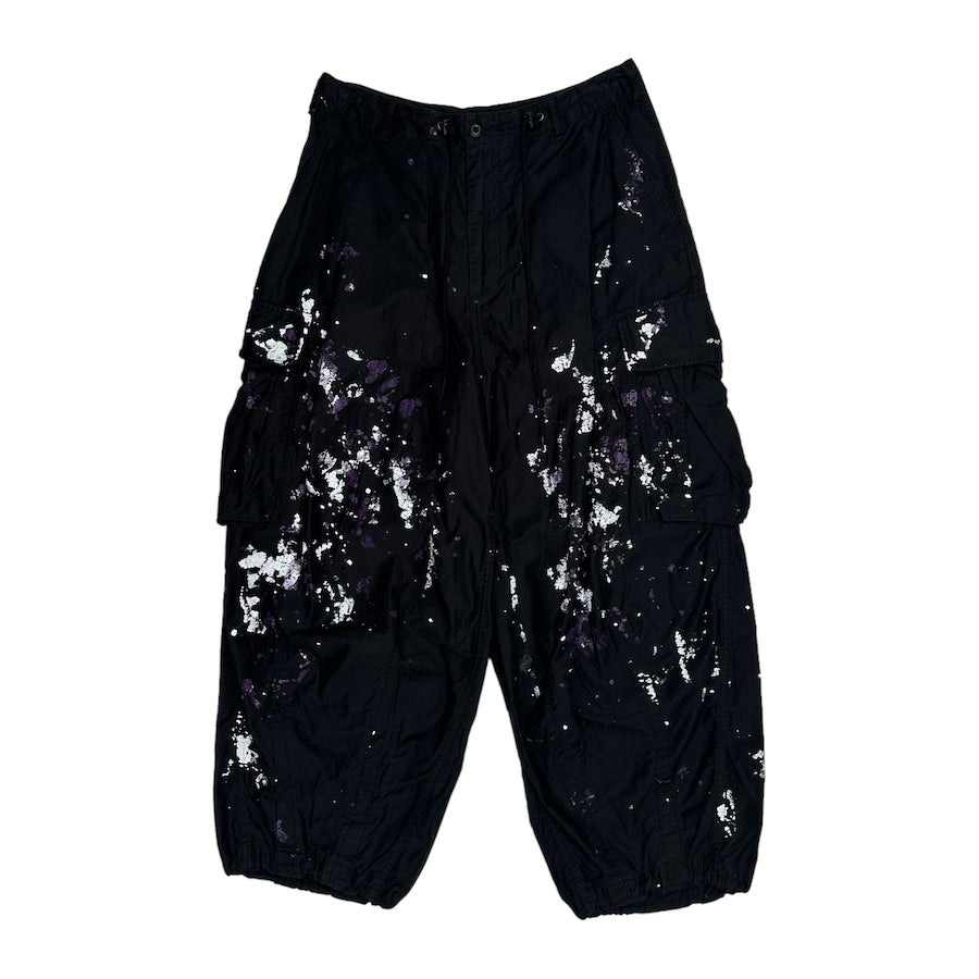 NEEDLES MUSEUM ARK EXCLUSIVE H.D BDU PAINT PANTS - BLACK