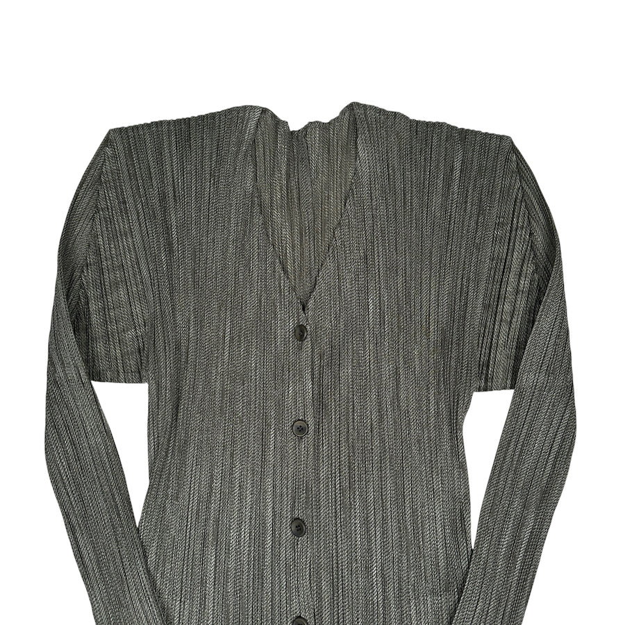 ISSEY MIYAKE PLEATS PLEASE CARDIGAN - GREEN