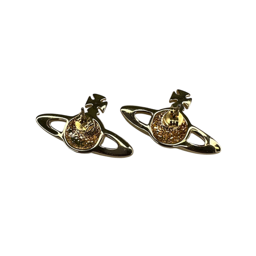 VIVIENNE WESTWOOD ENAMEL BAS RELIEF EARRINGS