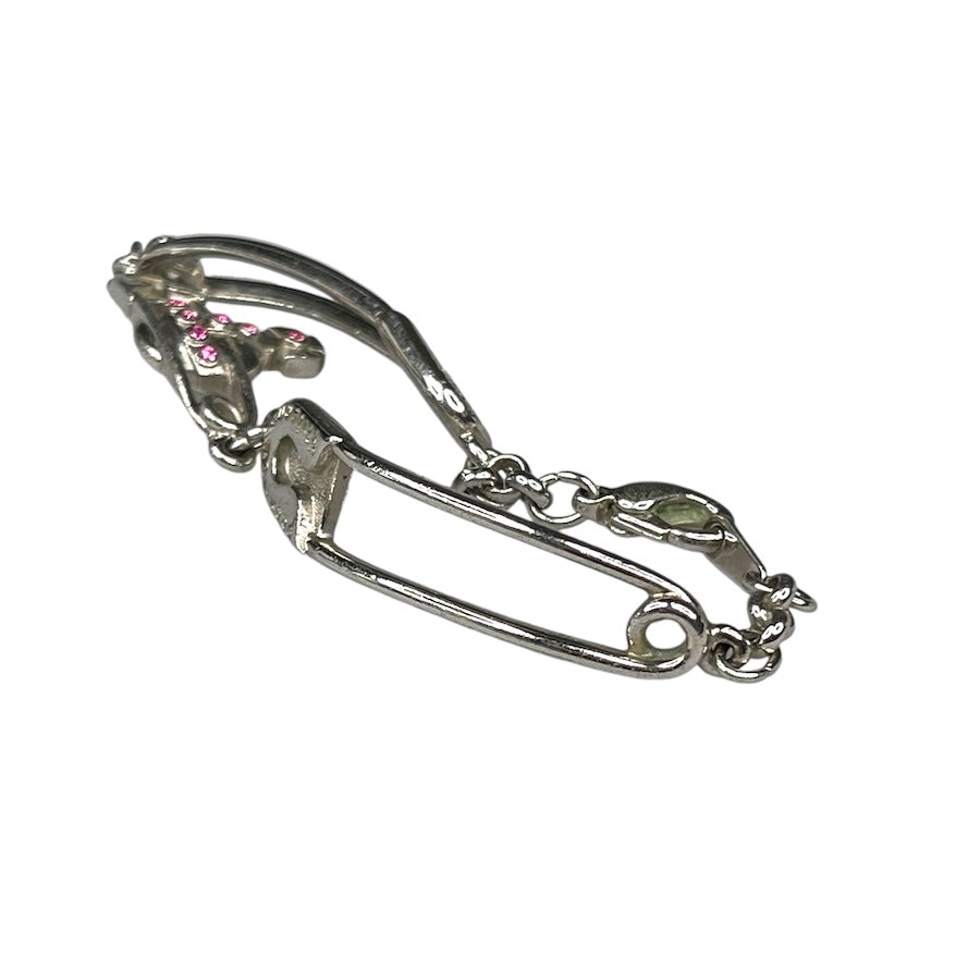 VIVIENNE WESTWOOD SAFETY PIN SILVER BRACELET