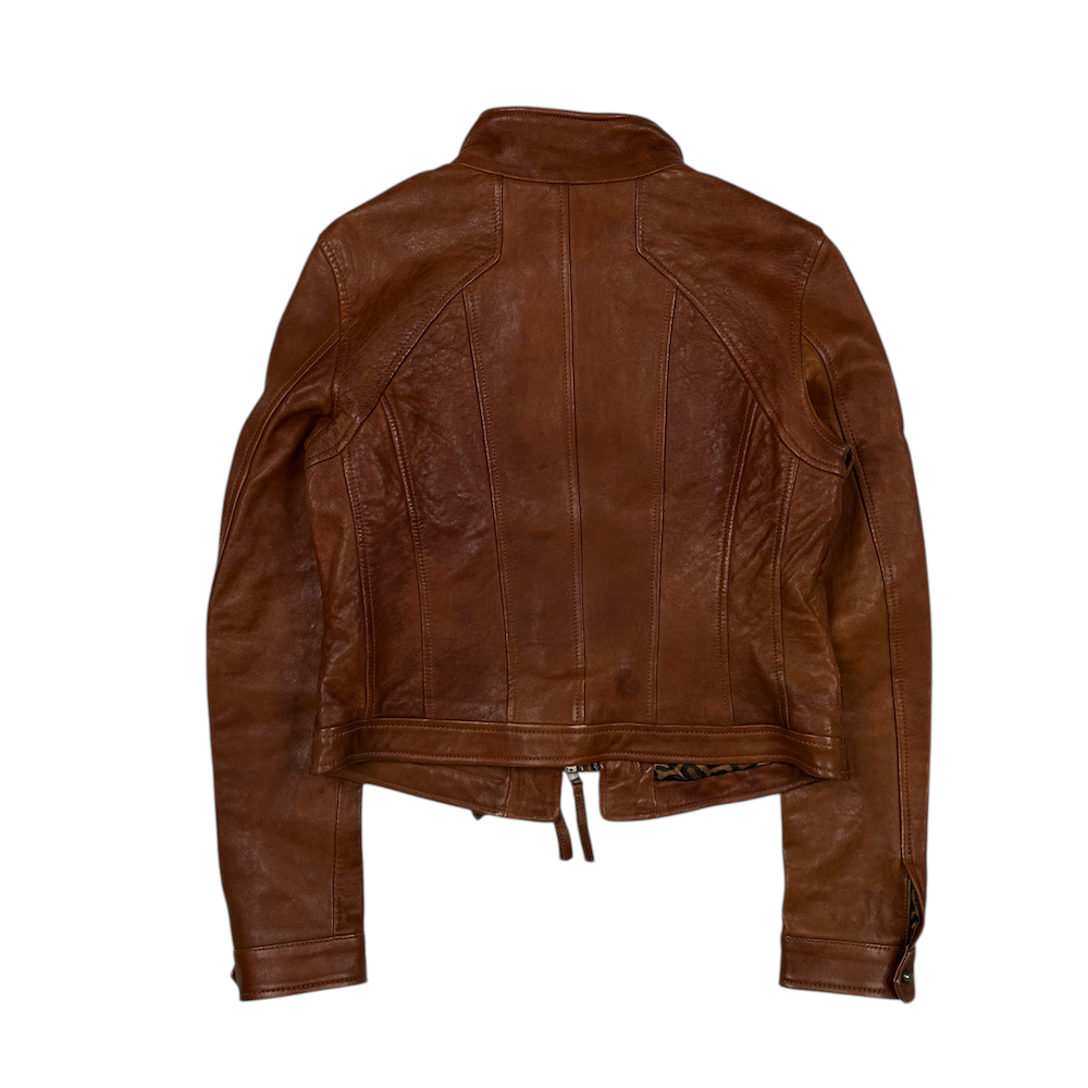 G.O.A. LEATHER JACKET - BROWN