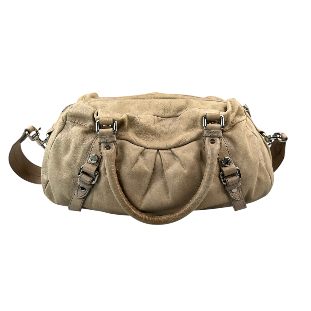 MARC JACOBS SLOUCHY 2-WAY SHOULDER BAG - TAN