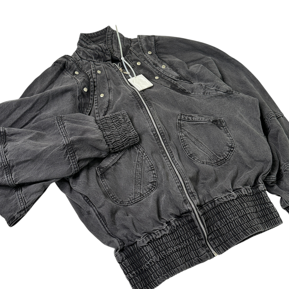 KYONJIR ARMOR BOMBER JACKET - GREY