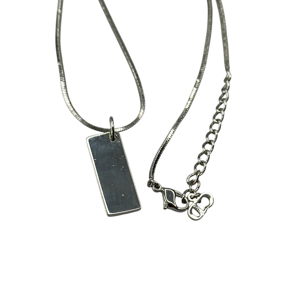 DIOR TROTTER MONOGRAM NECKLACE - BABY PINK (II)