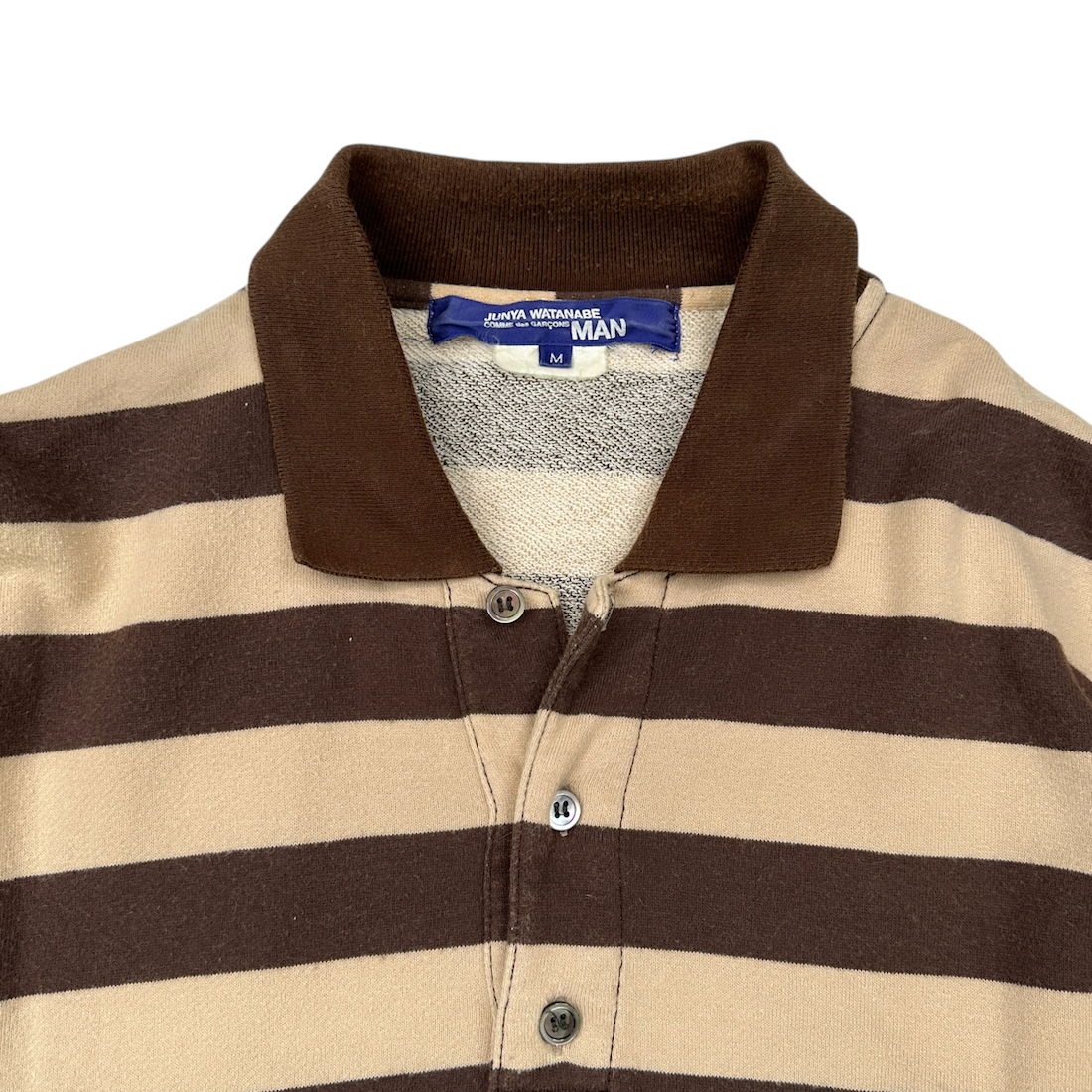 (M) CDG JUNYA WATANABE MAN 2005 STRIPED POLO