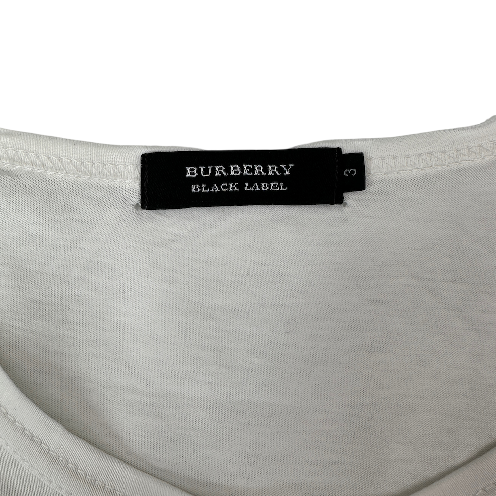 (2) BURBERRY BLACK LABEL T-SHIRT - WHITE