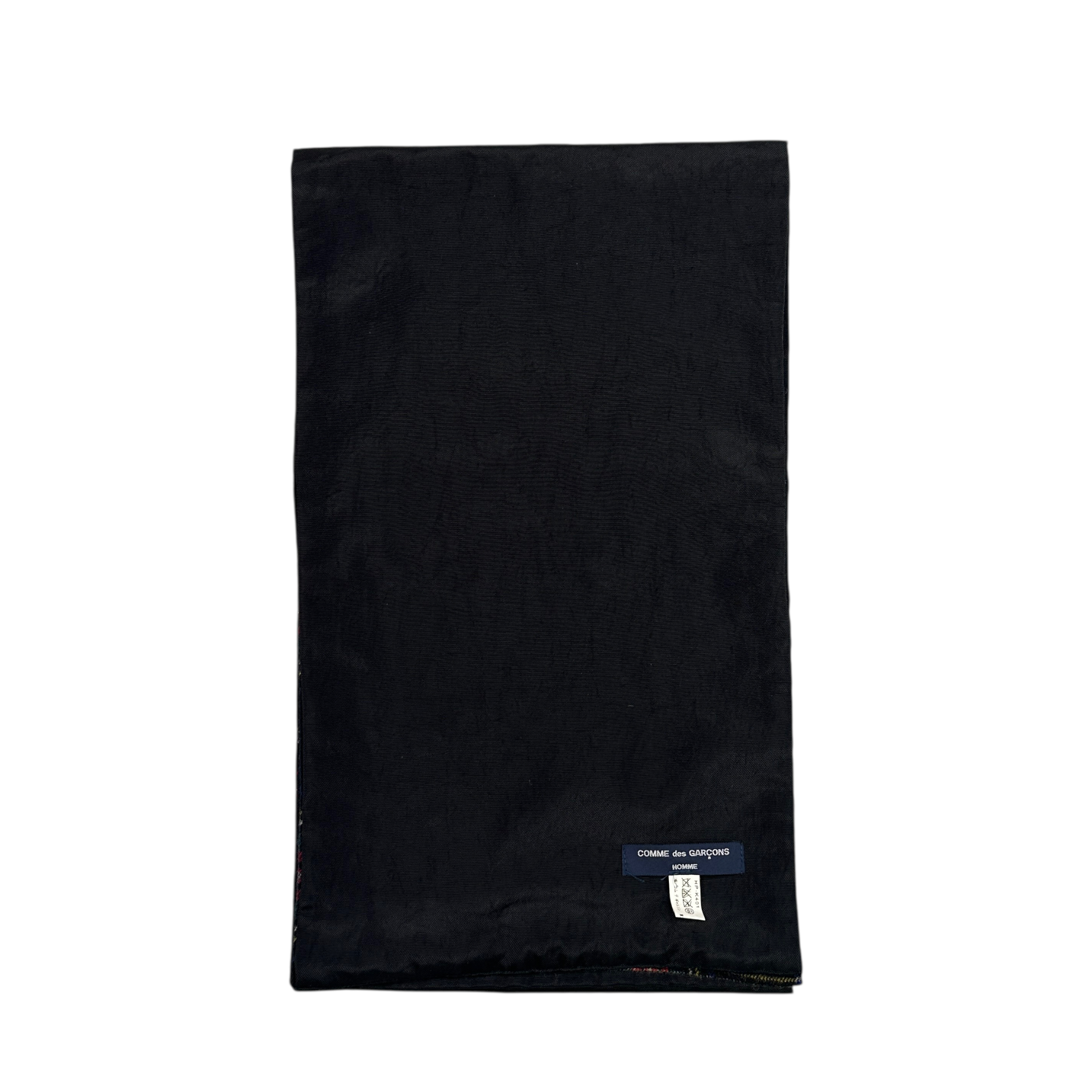 COMME DES GARCONS HOMME WOOL & NYLON TARTAN SCARF