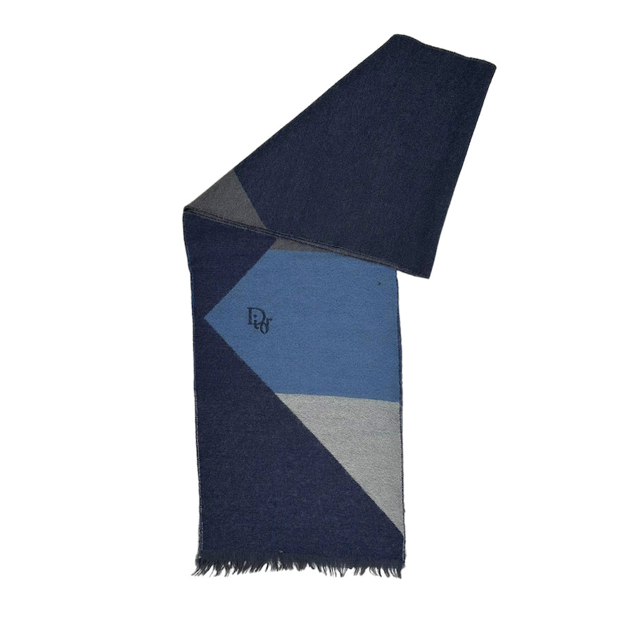 DIOR EMBROIDERED LOGO SCARF - ABSTRACT