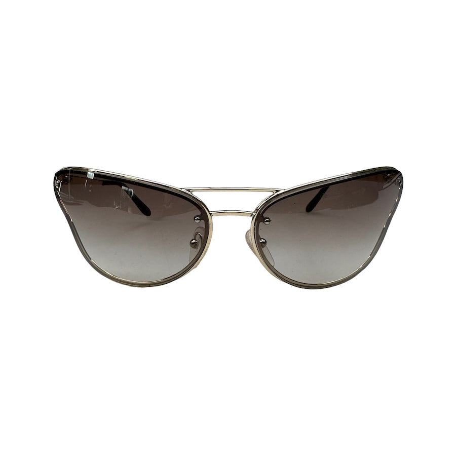 PRADA 74V BUTTERFLY GOLD FRAME SUNGLASSES