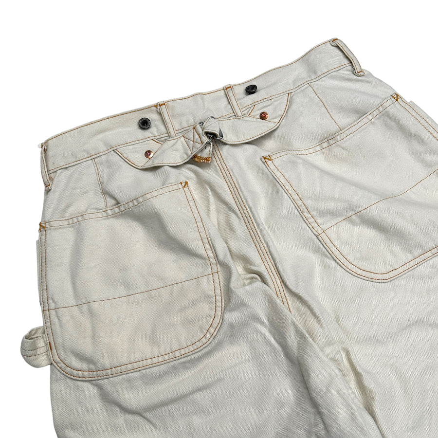 KAPITAL ECRU LIGHT CANVAS LUMBER PANTS (1)