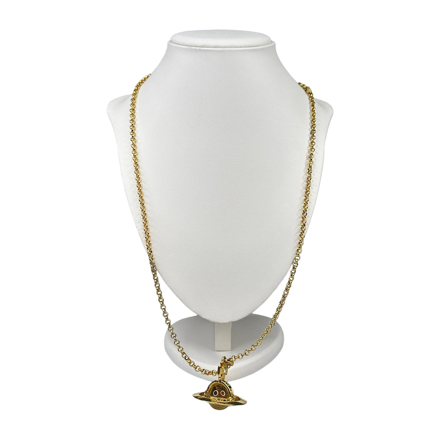 VIVIENNE WESTWOOD GIANT 3D ORB NECKLACE - GOLD PLATED