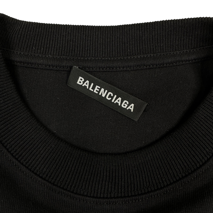 BALENCIAGA "X-RATED" OVERSIZED TEE - BLACK