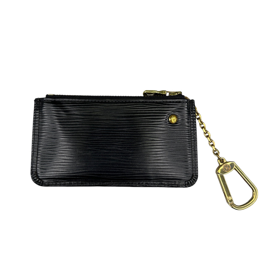 LOUIS VUITTON BLACK EPI LEATHER KEY POUCH