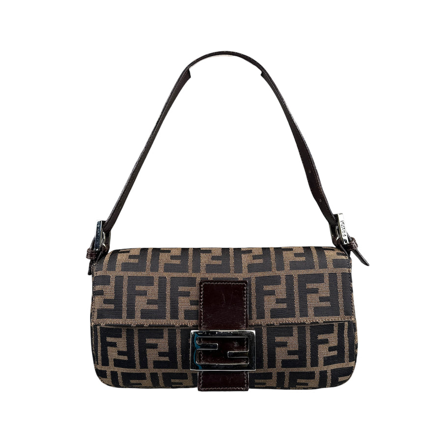 FENDI ZUCCA CANVAS BAGUETTE BAG