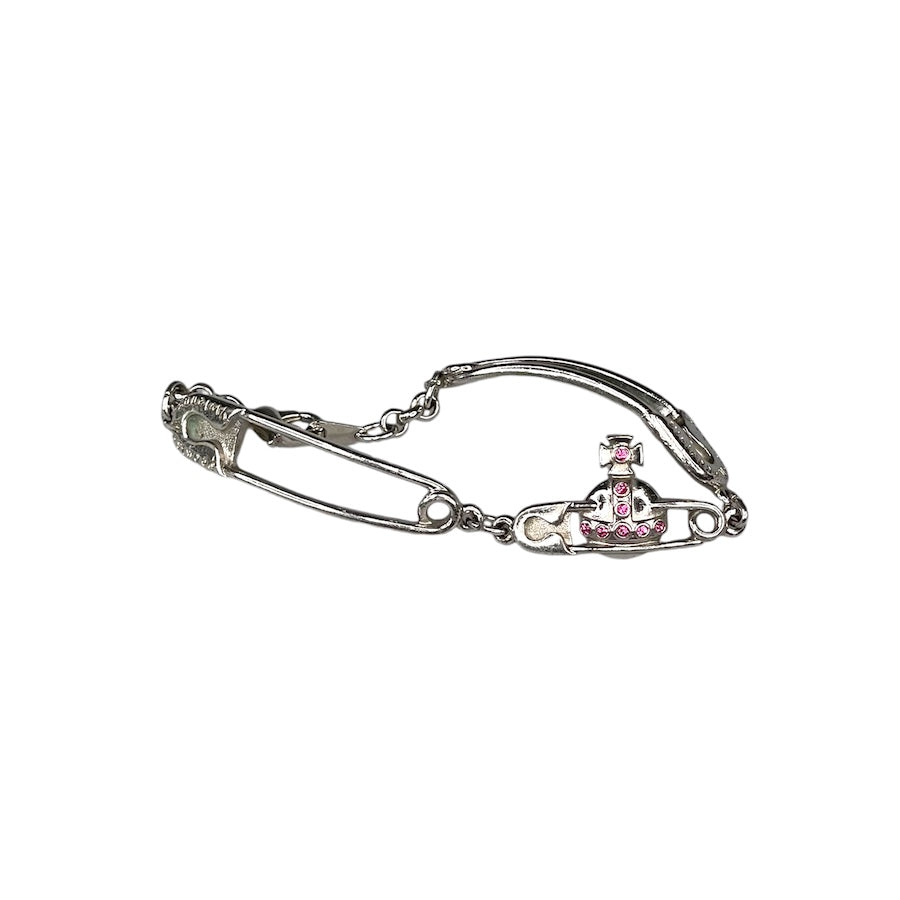 VIVIENNE WESTWOOD SAFETY PIN SILVER BRACELET