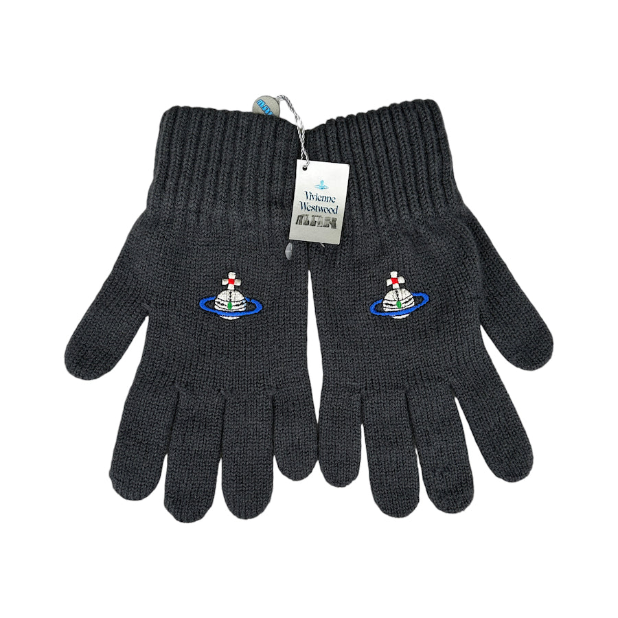 (BRAND NEW) VIVIENNE WESTWOOD MAN ORB GLOVES - GREY