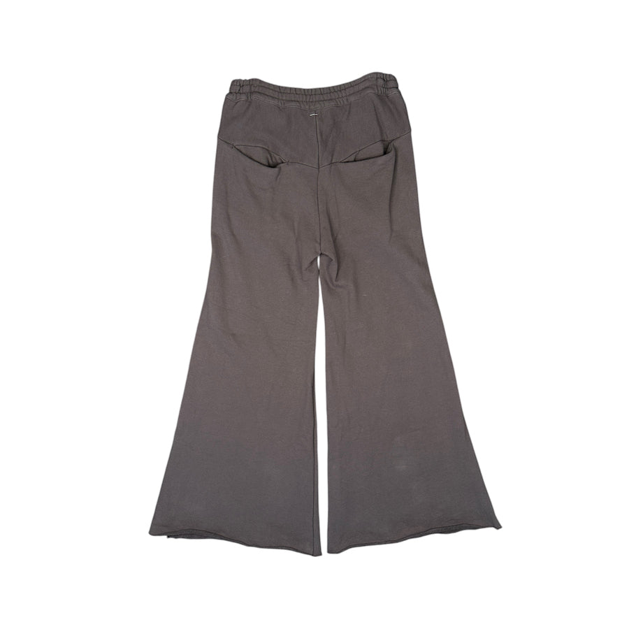 (M) SHINYA KOZUKA BROWN UPCYCLED HOME MASSIVE FLARE SWEATPANTS