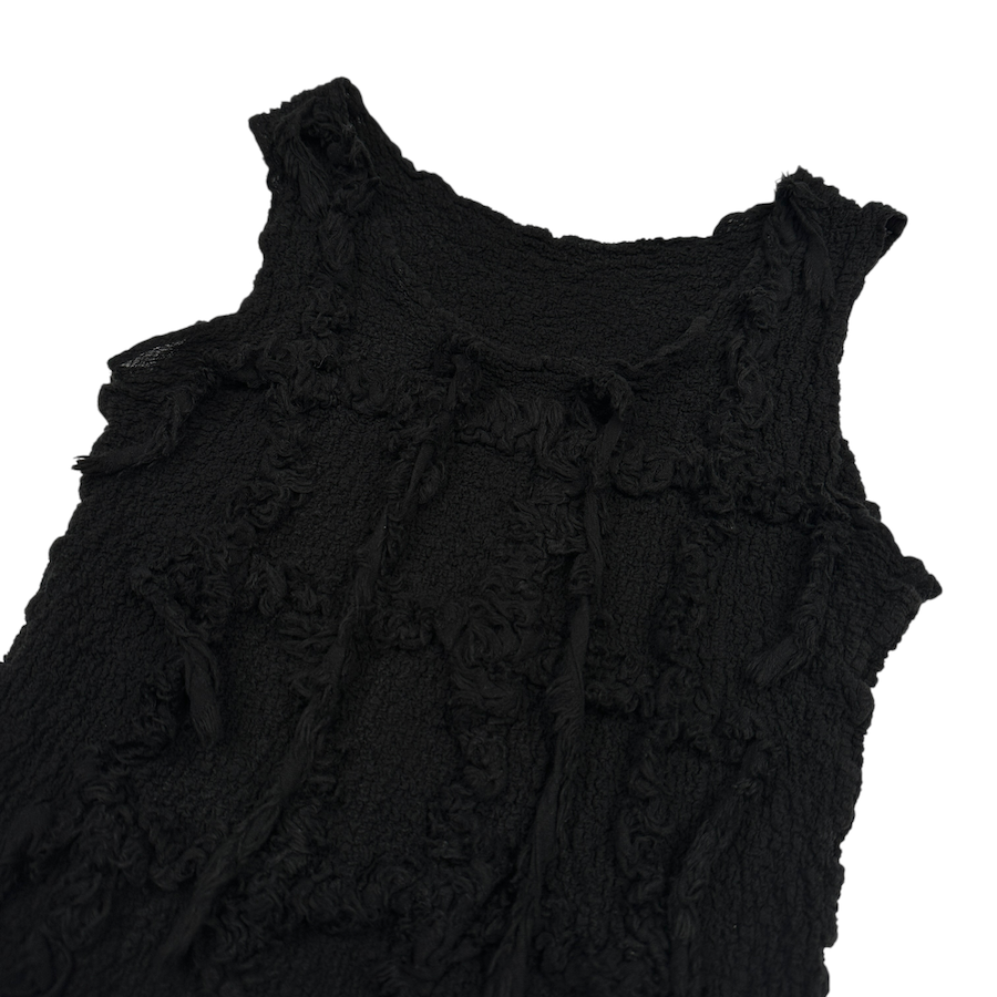 ISSEY MIYAKE ME CAULIFLOWER TANK TOP - BLACK