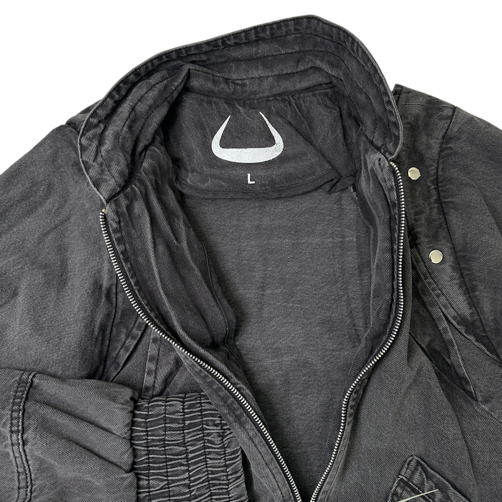 KYONJIR ARMOR BOMBER JACKET - GREY