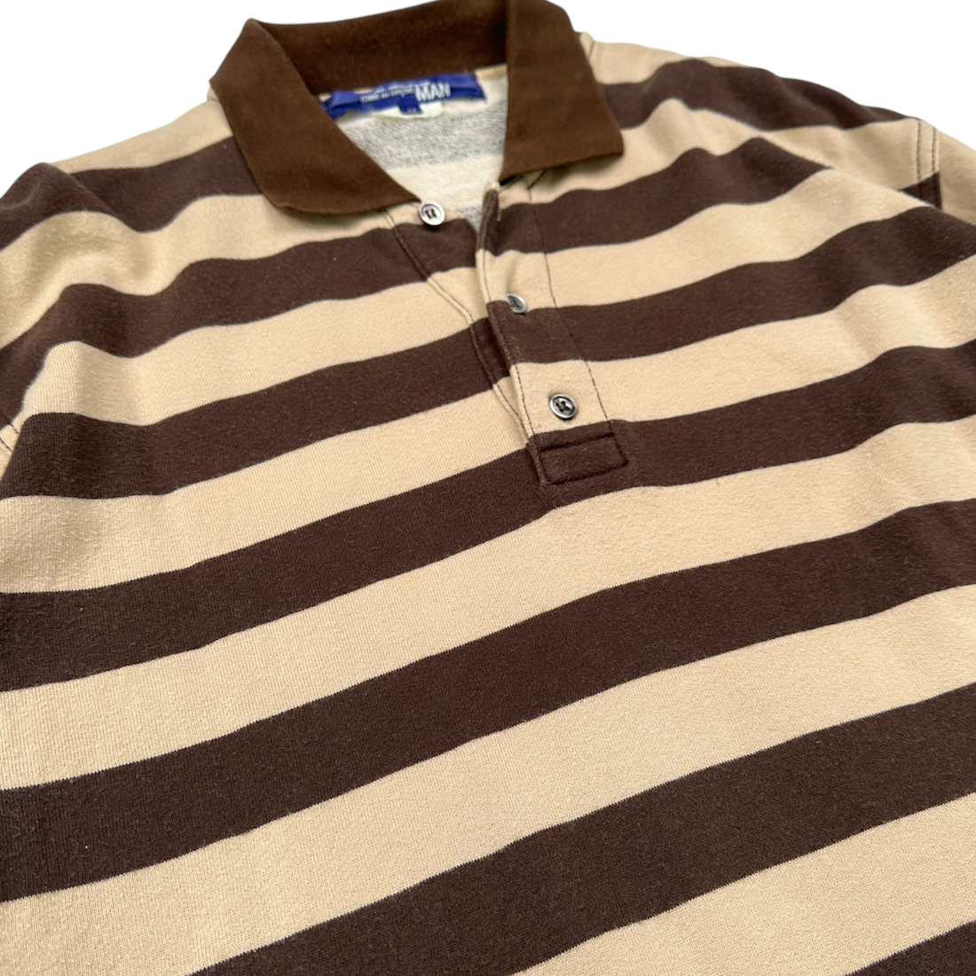 (M) CDG JUNYA WATANABE MAN 2005 STRIPED POLO