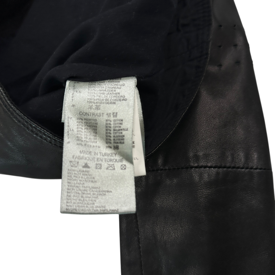 DIESEL LEATHER BIKER JACKET - DARK BROWN