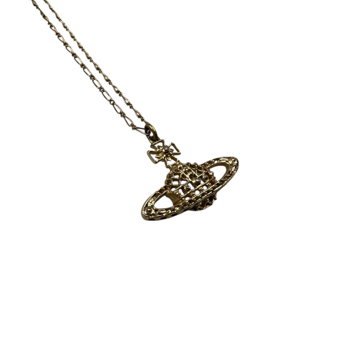 VIVIENNE WESTWOOD MAYFAIR BAS RELIEF NECKLACE - GOLD PLATED