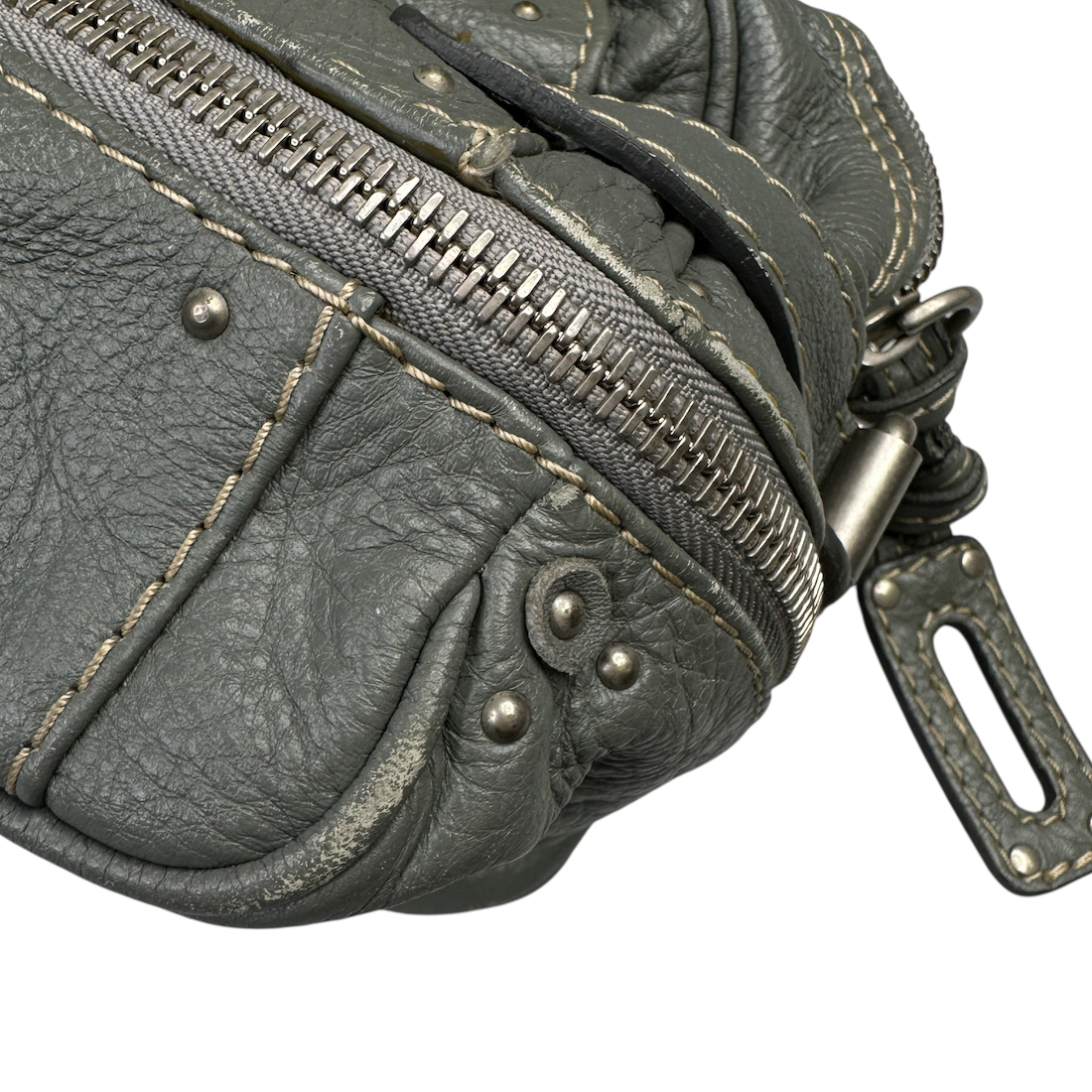 CHLOE PADDINGTON BAG - STONE GREY / SILVER